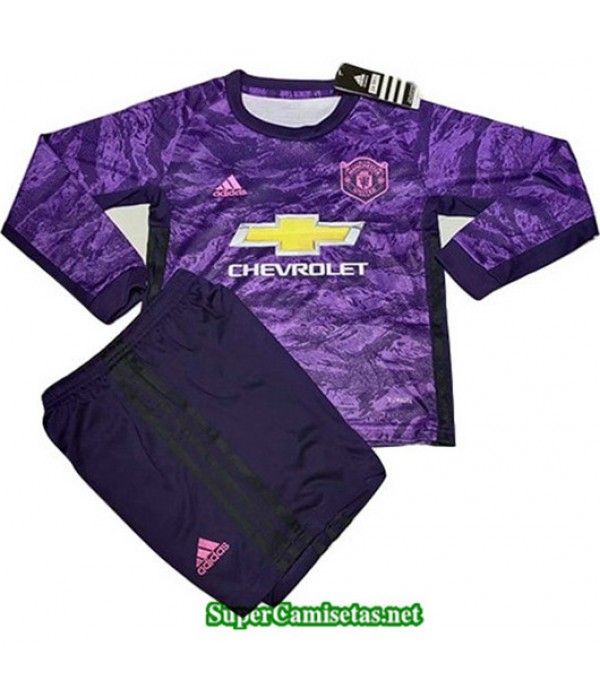 Camiseta Manchester United Ninos Portero Manga Lar...
