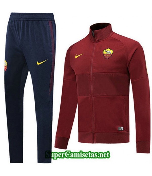 Chandal AS Roma Chaqueta Rojo oscuro Rojo oscuro 2...