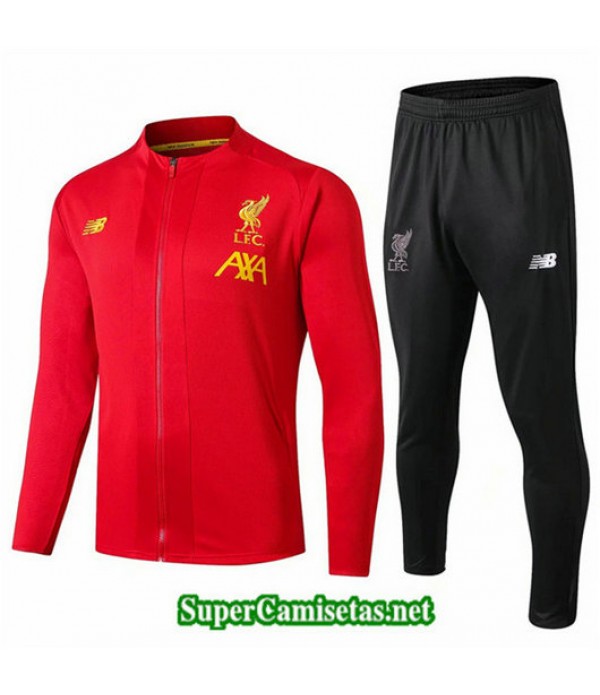 Chandal Liverpool Chaqueta Rojo + Pantalón Negro Rojo + Pantalón Negro 2019/20