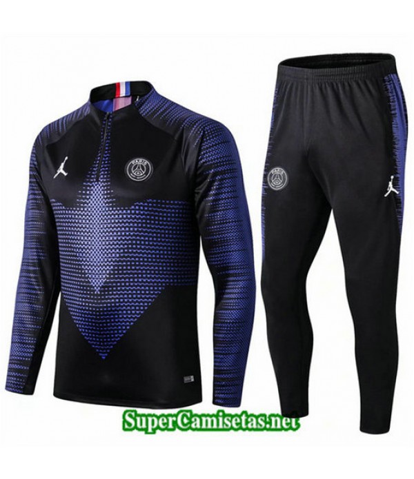 Chandal PSG Azul/Negro Azul/Negro Presion De Acero 2019/20