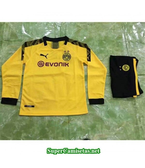 Primera Equipacion Camiseta Dortmund Ninos Manga Larga 2019/20