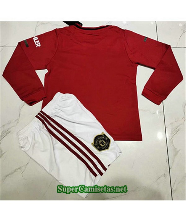 Primera Equipacion Camiseta Manchester United Ninos Manga Larga 2019/20