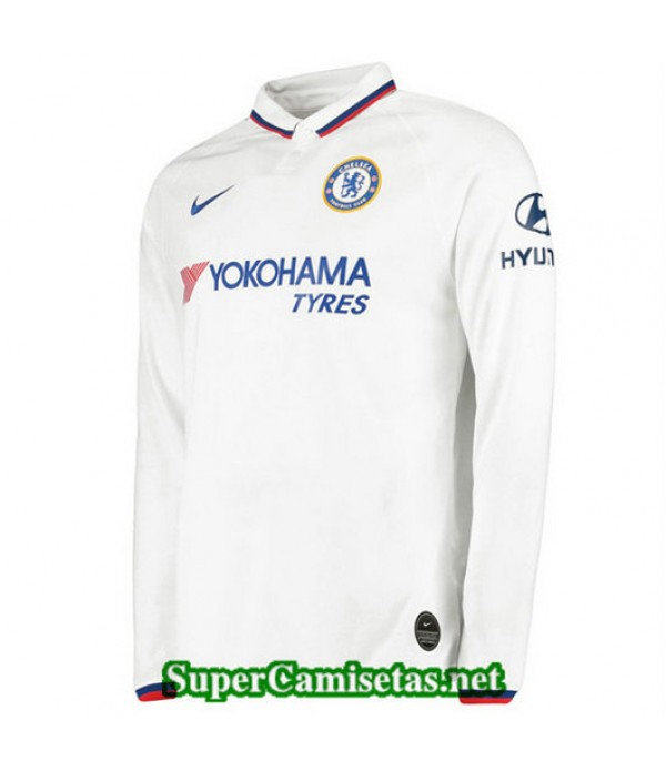 Segunda Equipacion Camiseta Chelsea Blanco Manga Larga 2019/20