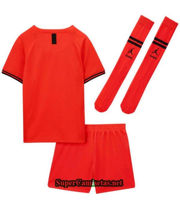 Segunda Equipacion Camiseta PSG Ninos Naranja/Rojo 2019/20