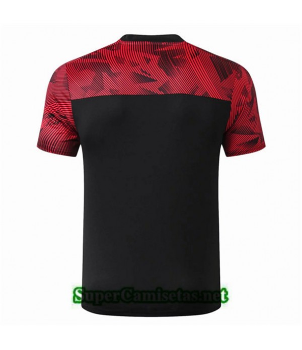 Tailandia Camiseta Pre Match Ac Milan Equipacion Negro/rojo 2019/20