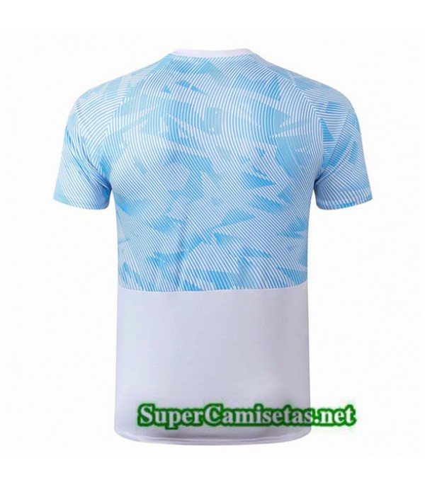 Tailandia Camiseta Pre Match Marsella Equipacion Blanco/azul 2019/20