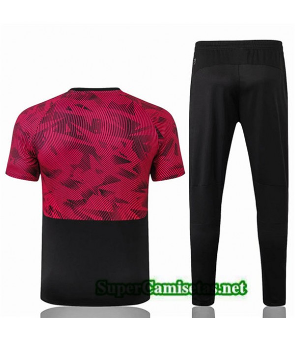 Tailandia Camiseta Kit De Entrenamiento Ac Milan Equipacion Rojo Foncé/negro 2019/20