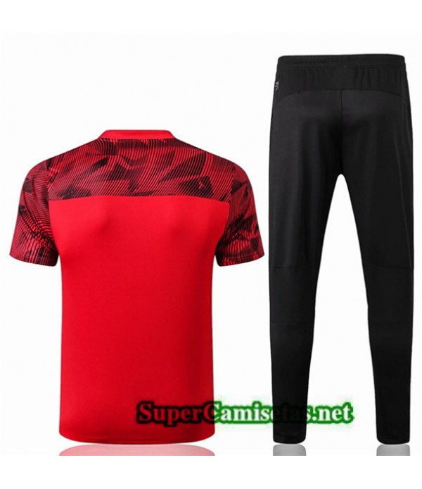 Tailandia Camiseta Kit De Entrenamiento Ac Milan Equipacion Rojo/negro 2019/20