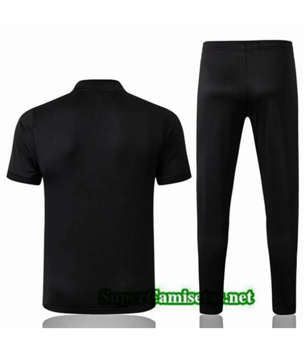 Tailandia Camiseta Kit De Entrenamiento Barcelona Polo Equipacion Negro 2019/20
