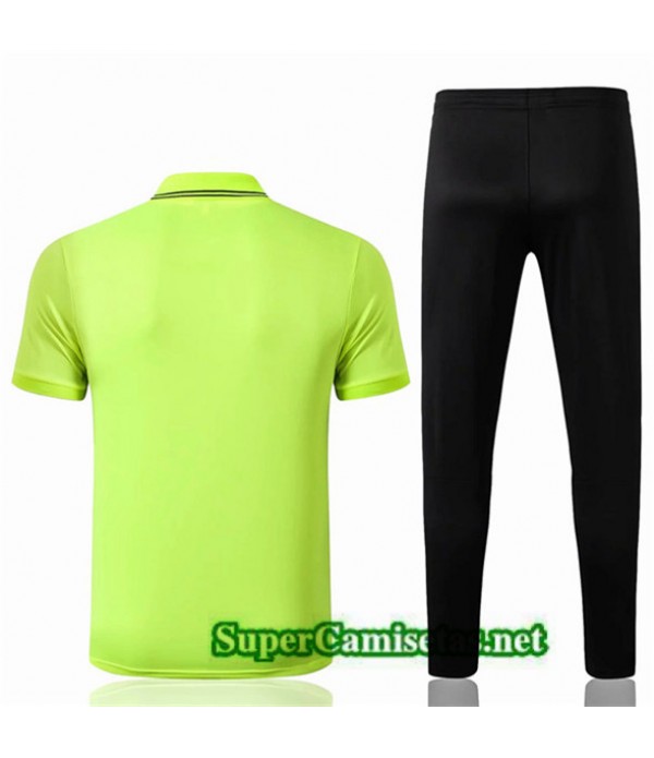 Tailandia Camiseta Kit De Entrenamiento Barcelona Polo Equipacion Verde 2019/20