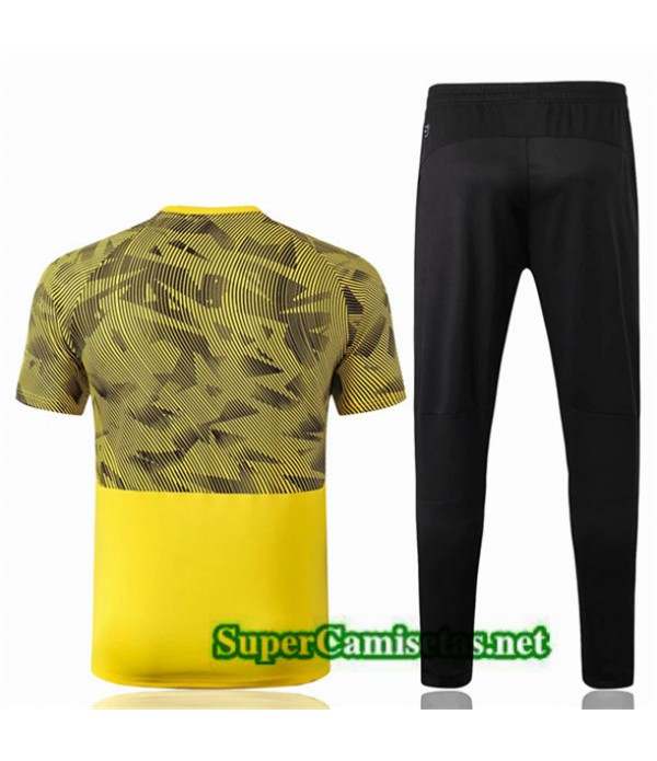 Tailandia Camiseta Kit De Entrenamiento Borussia Dortmund Equipacion Amarillo/negro 2019/20