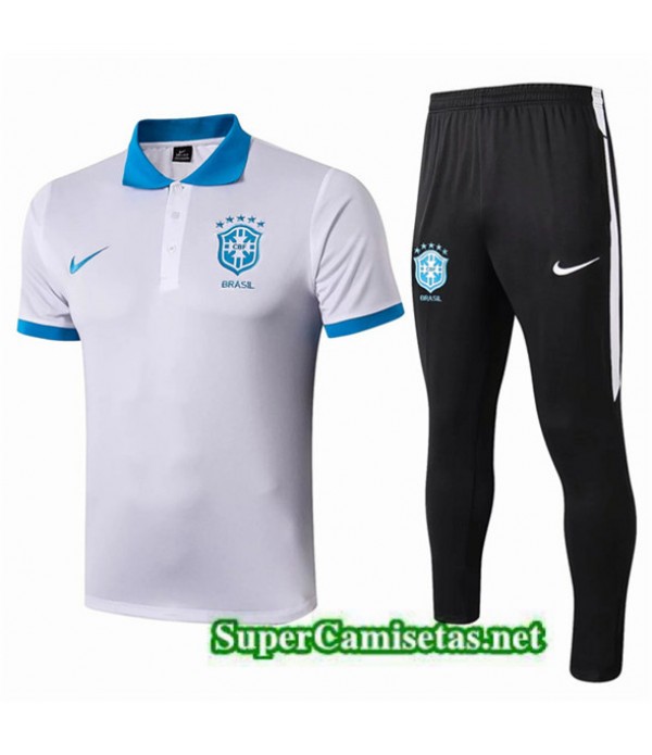 Tailandia Camiseta Kit De Entrenamiento Brasil Pol...