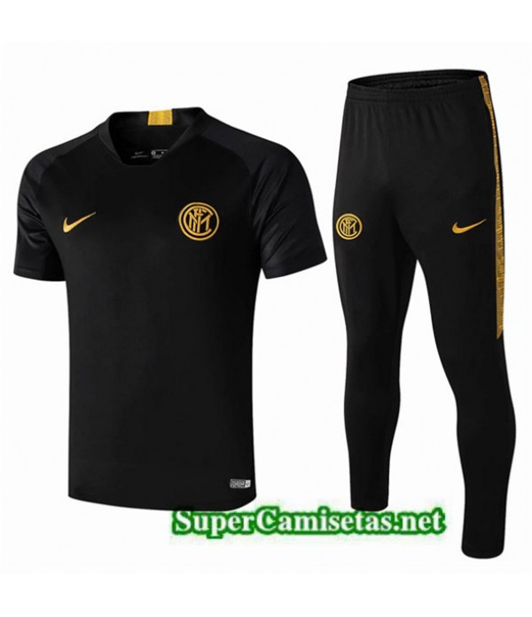 Tailandia Camiseta Kit De Entrenamiento Inter Milan Equipacion Negro 2019/20