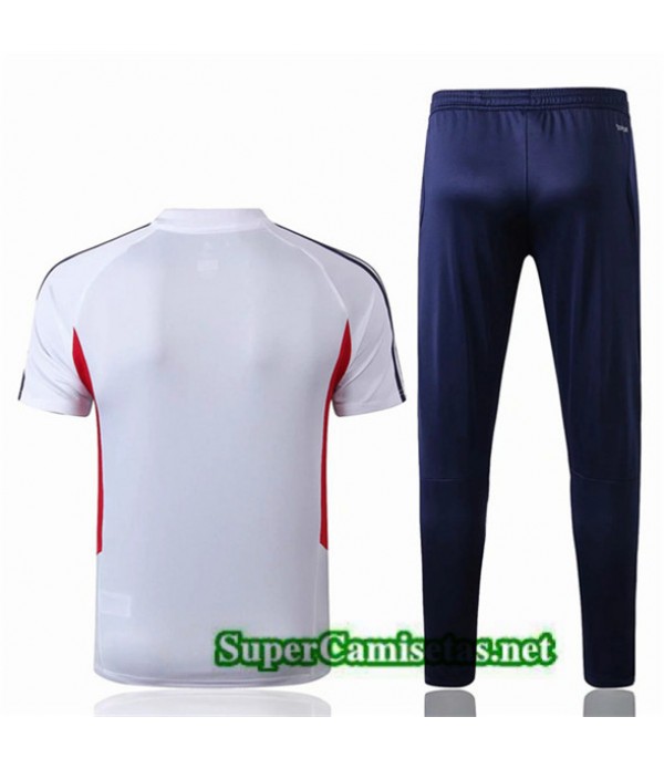 Tailandia Camiseta Kit De Entrenamiento Sao Paulo Equipacion Blanco/azul 2019/20