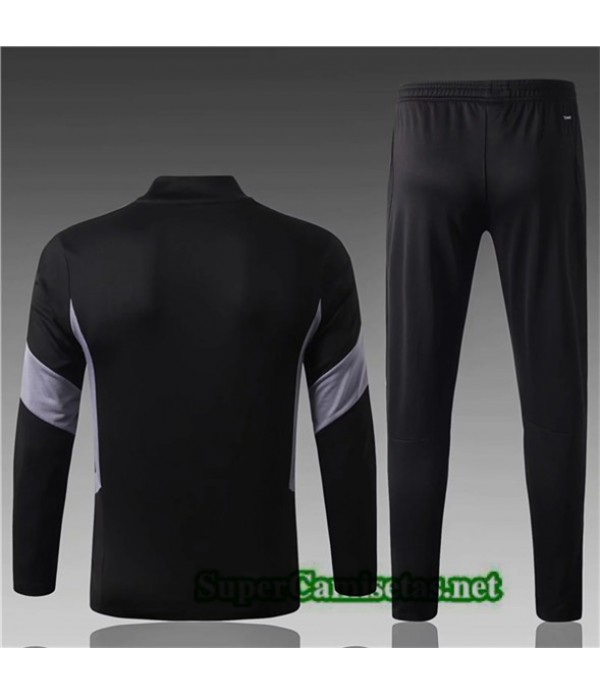 Tailandia Chandal Juventus Equipacion Niño Negro 2019/20 Cuello Alto