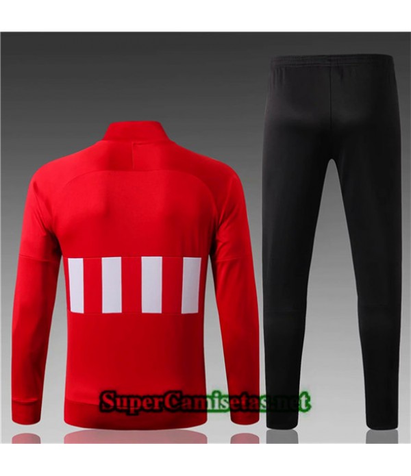 Tailandia Chaqueta De Chandal Atletico Madrid Niño Equipacion Rojo/blanco/negro 2019/20