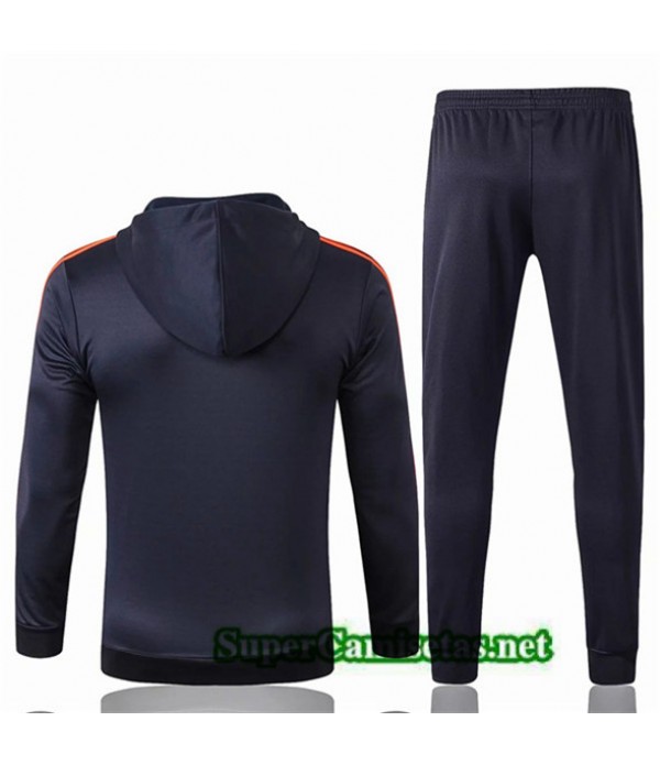 Tailandia Chaqueta De Chandal Bayern Munich Equipacion Azul Oscuro 2019/20 Sombrero