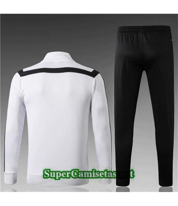 Tailandia Chaqueta De Chandal Juventus Equipacion Niño Blanco/negro 2019/20 Cuello Alto