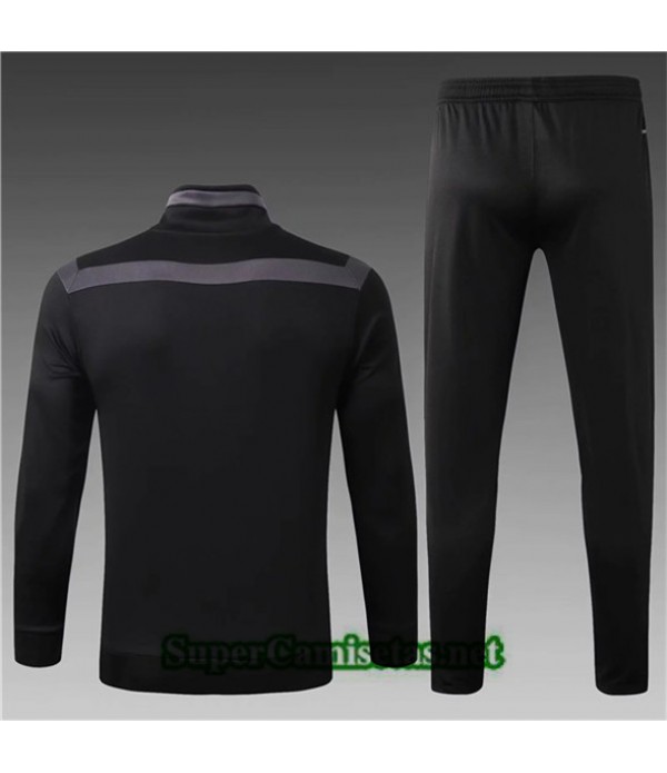 Tailandia Chaqueta De Chandal Juventus Equipacion Niño Negro 2019/20 Cuello Alto