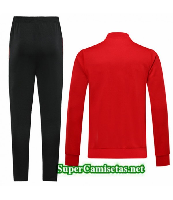 Tailandia Chaqueta De Chandal Manchester United Equipacion Negro/rojo 2019/20