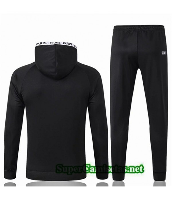 Tailandia Chaqueta De Chandal Psg Equipacion Negro 2019/20 Sombrero