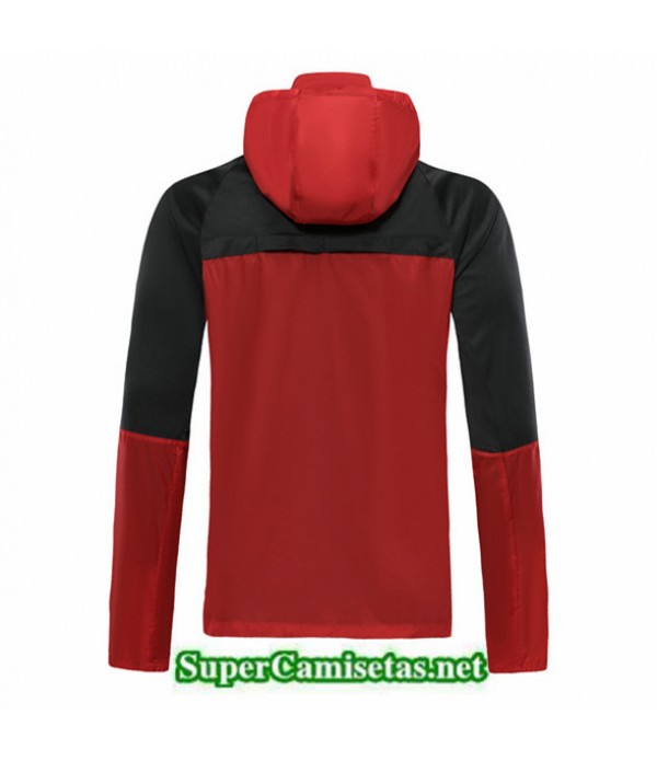 Tailandia Camiseta Ac Milan Rompevientos Rojo 2019/20 Sombrero