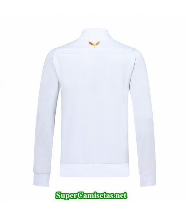 Tailandia Camiseta Argelia Chaqueta Blanco/negro 2019/20 Cuello Alto