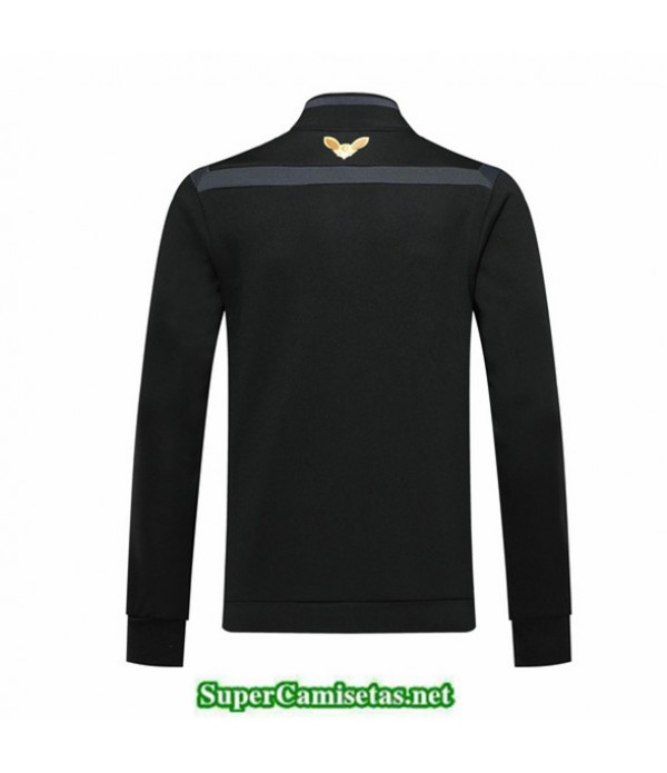 Tailandia Camiseta Argelia Chaqueta Negro 2019/20 Cuello Alto