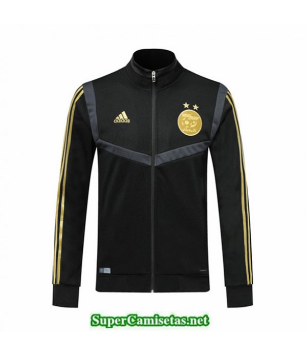 Tailandia Camiseta Argelia Chaqueta Negro 2019/20 Cuello Alto