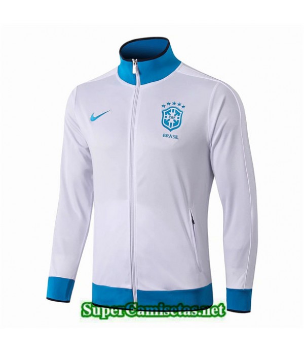 Tailandia Camiseta Brasil Chaqueta Blanco/azul 2019/20