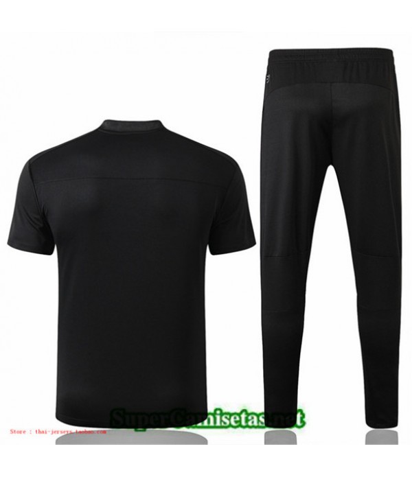 Tailandia Camiseta Entrenamiento Ac Milan Negro Cuello Redondo 2019/20