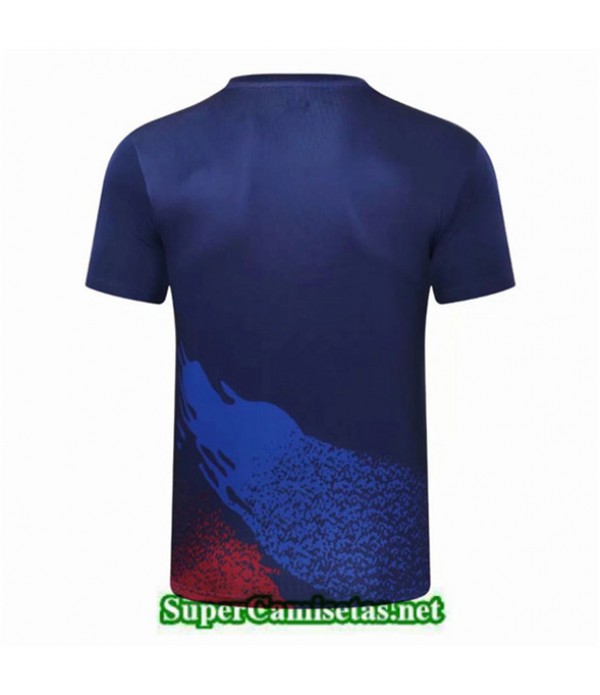 Tailandia Camiseta Entrenamiento Barcelona Azul Oscuro Cuello Redondo 2019/20