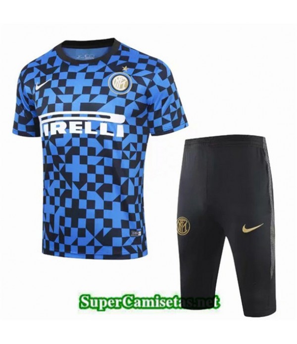 Tailandia Camiseta Entrenamiento Inter Milan Azul/negro Cuello Redondo 2019/20