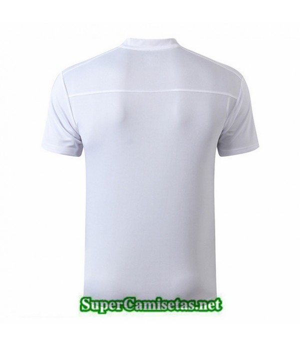 Tailandia Camiseta Entrenamiento Marsella Blanco/azul Oscuro 2019/20 Cuello V