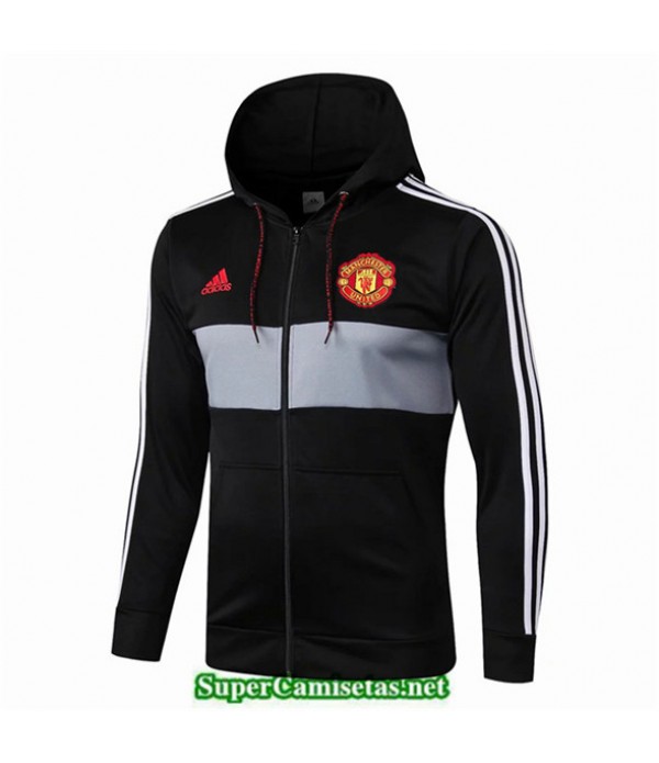 Tailandia Camiseta Manchester United Chaqueta Negro Sombrero 2019/20
