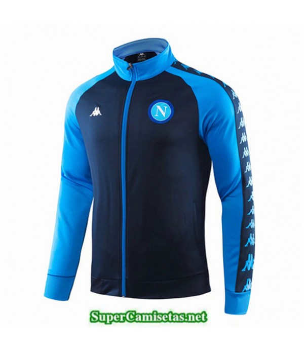 Tailandia Camiseta Napoli Chaqueta Azul/azul Oscur...