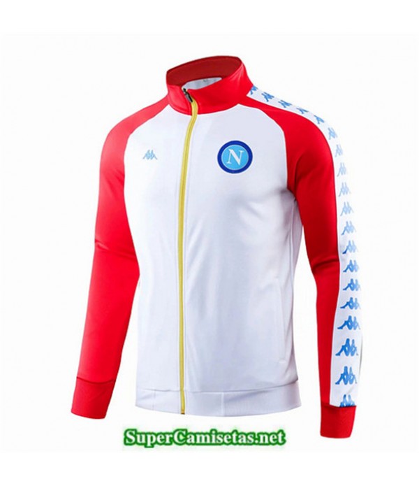 Tailandia Camiseta Napoli Chaqueta Blanco/rojo 201...