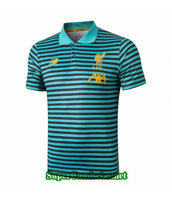 Tailandia Camiseta Polo Entrenamiento Liverpool Verde Bande Negro 2019/20