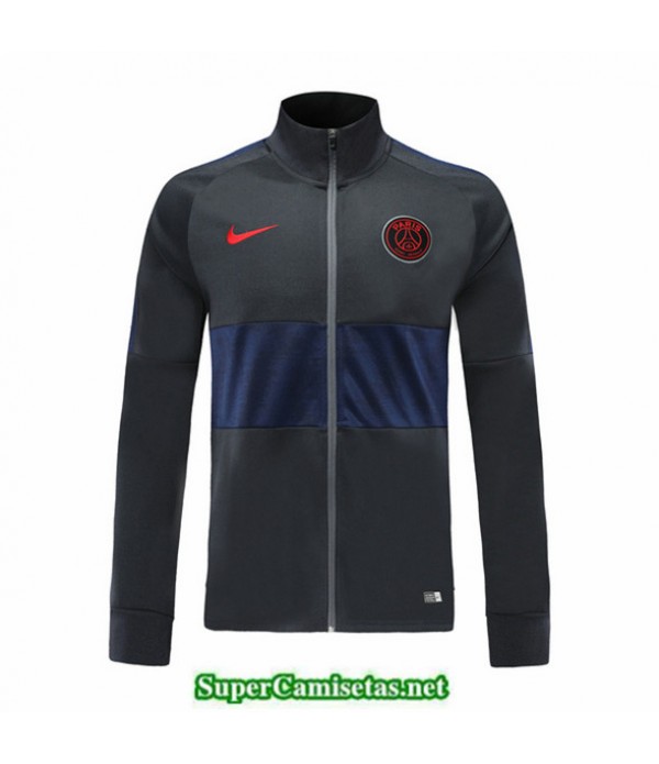 Tailandia Camiseta Psg Chaqueta Negro/azul Oscuro 2019/20