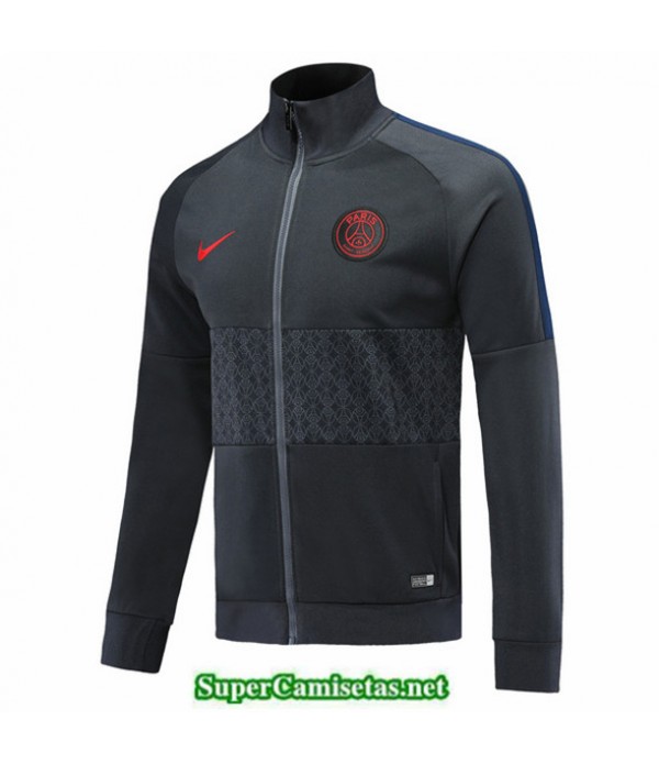 Tailandia Camiseta Psg Chaqueta Negro/gris 2019/20
