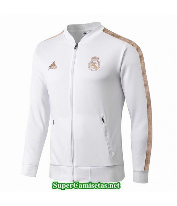 Tailandia Camiseta Real Madrid Chaqueta Blanco/amarillo 2019/20