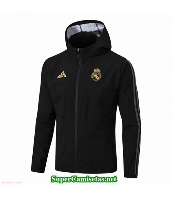 Tailandia Camiseta Real Madrid Rompevientos Negro Sombrero 2019/20