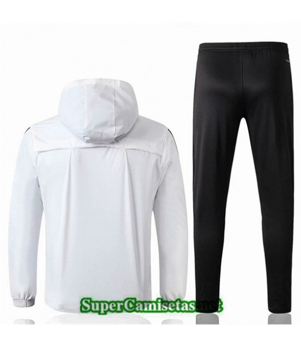 Tailandia Real Madrid Rompevientos Blanco/negro Sombrero 2019/20