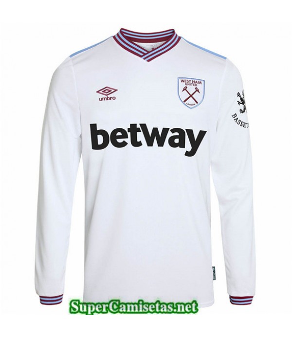 Tailandia Segunda Equipacion Camiseta West Ham Manga Larga 2019/20