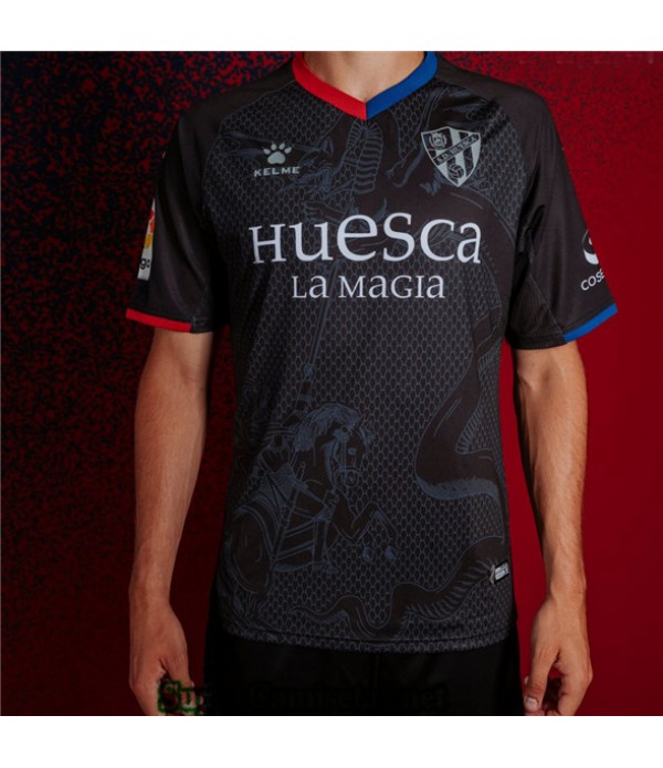 Tailandia Tercera Equipacion Camiseta Huesca Negro 2019/20