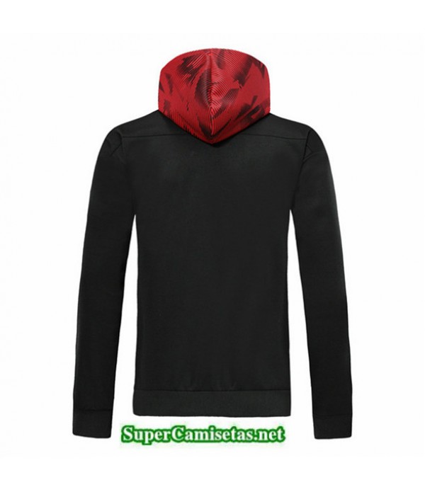 Tailandia Camiseta Ac Milan Chaqueta Sombrero V335 Negro/rojo 2019/20