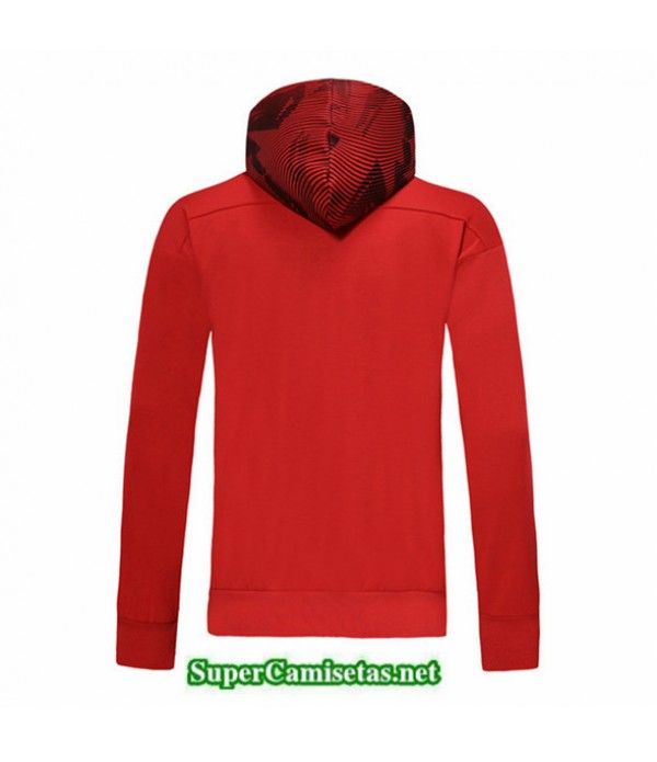 Tailandia Camiseta Ac Milan Chaqueta Sombrero V336 Rojo 2019/20