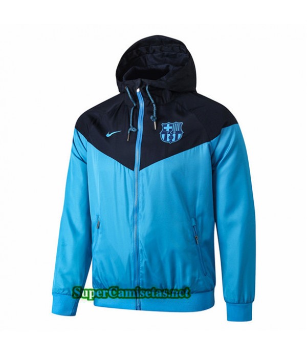 Tailandia Camiseta Barcelona Chaqueta Rompevientos Sombrero V276 Azul Oscuro 2019/20