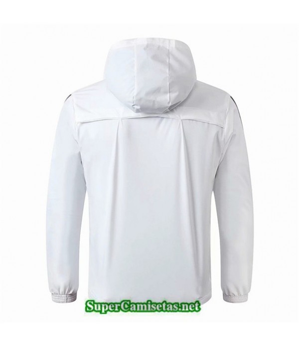 Tailandia Camiseta Juventus Chaqueta Rompevientos Sombrero V350 Blanco/negro 2019/20