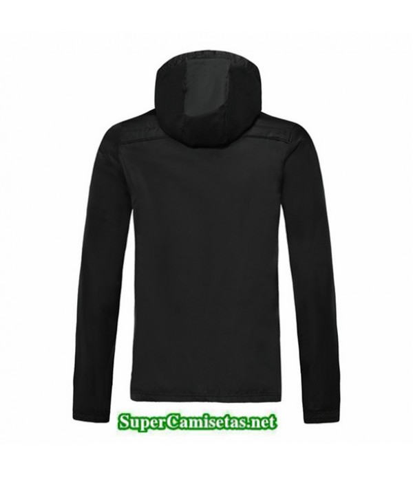Tailandia Camiseta Juventus Chaqueta Rompevientos Sombrero V355 Negro/rojo 2019/20